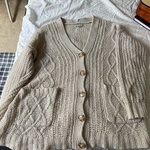 American eagle beige cardigan